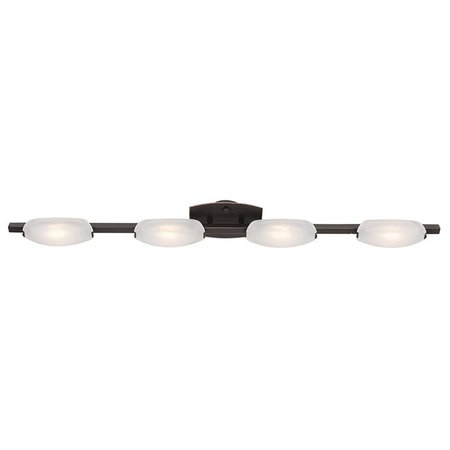 ACCESS LIGHTING Nido, 4 Light LED SemiFlush, Oil Rubbed Bronze Finish, Frosted Glass 63961LEDD-ORB/FST